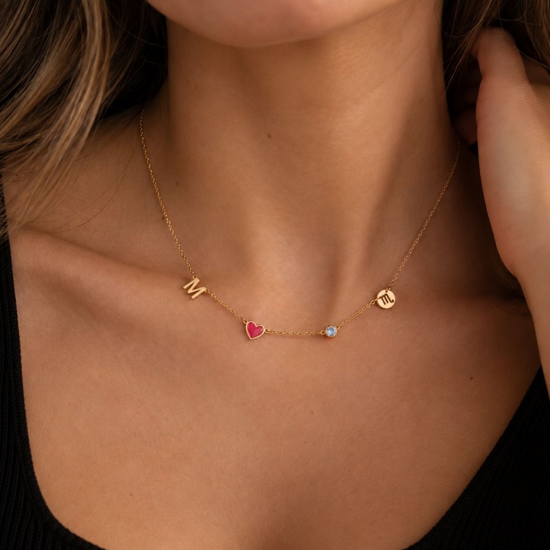 The Fable Necklace Silver Finish