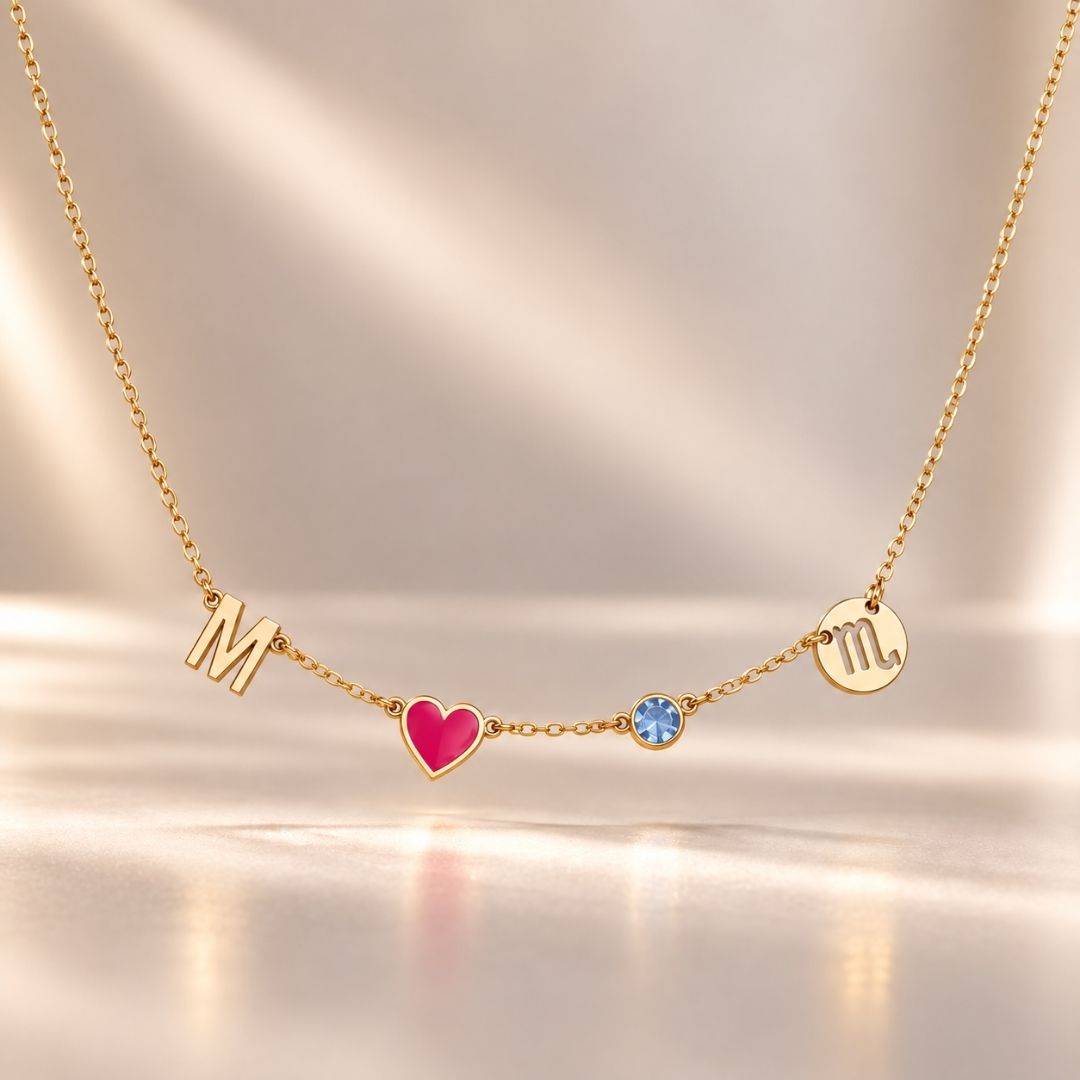 The Fable Necklace Silver Finish