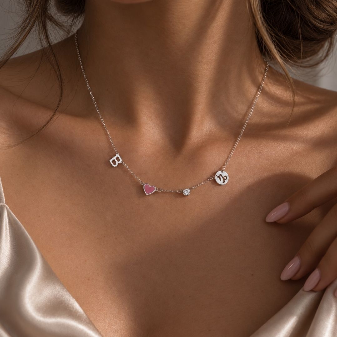 The Fable Necklace Silver Finish