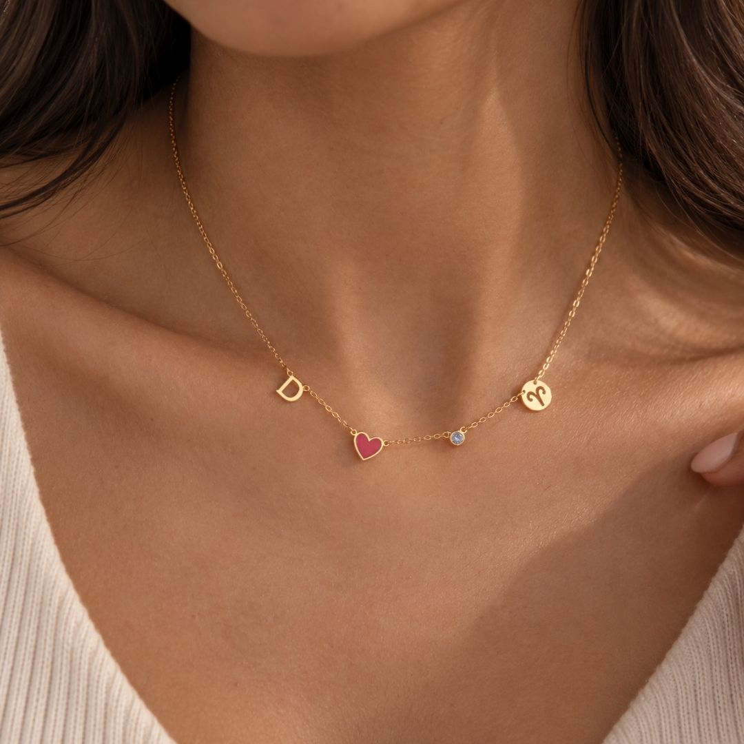 The Fable Necklace Silver Finish