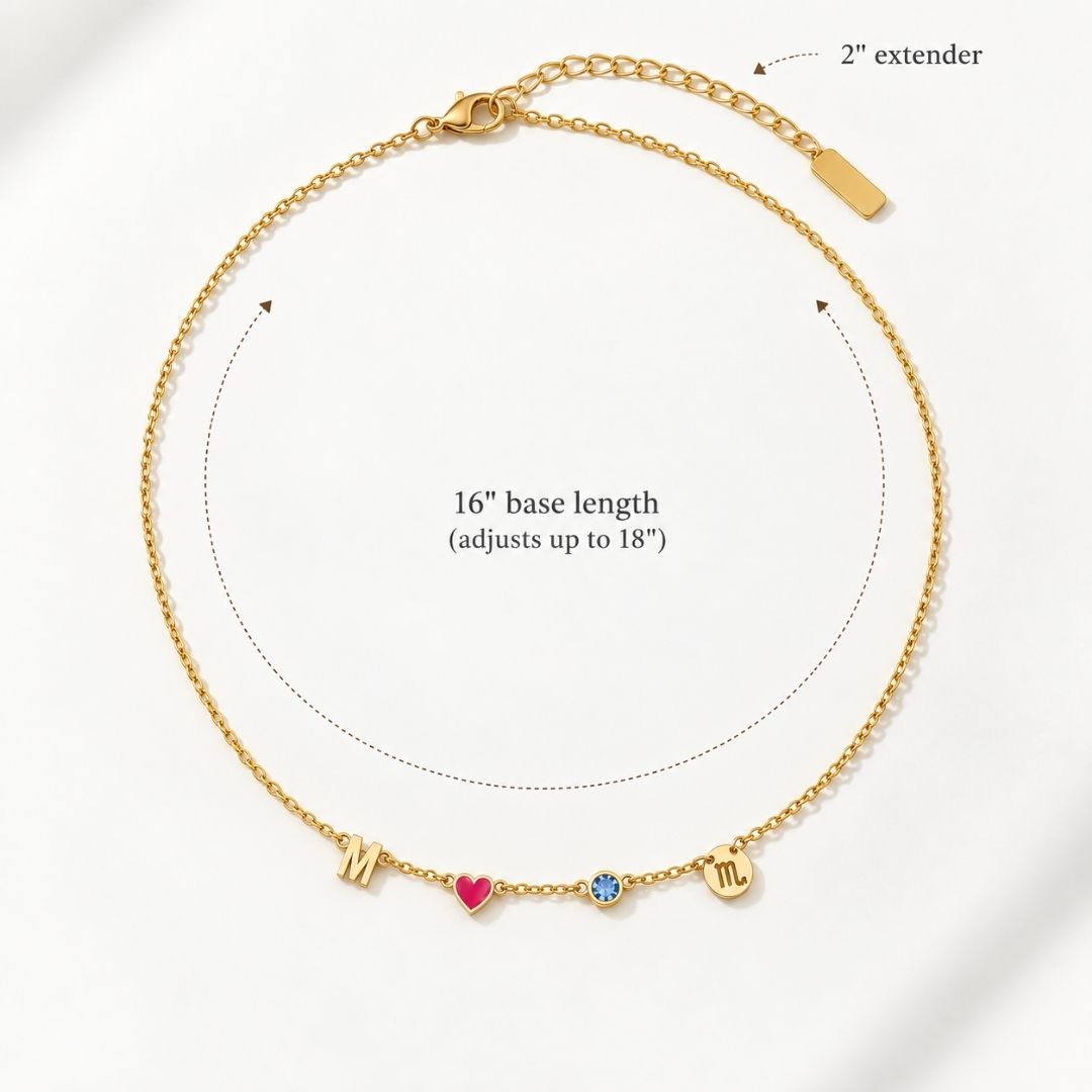 The Fable Necklace Silver Finish