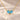 Demi Heart Necklace in gold with two March aquamarine pear-cut stones forming a heart